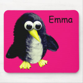 Mousepad Pinguim engraçado, personalizado