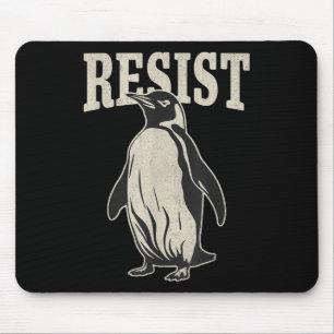 Mousepad Pinguim Engraçado Resiste Pinguins Legal