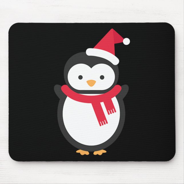 Mousepad Pinguim Natal (Frente)