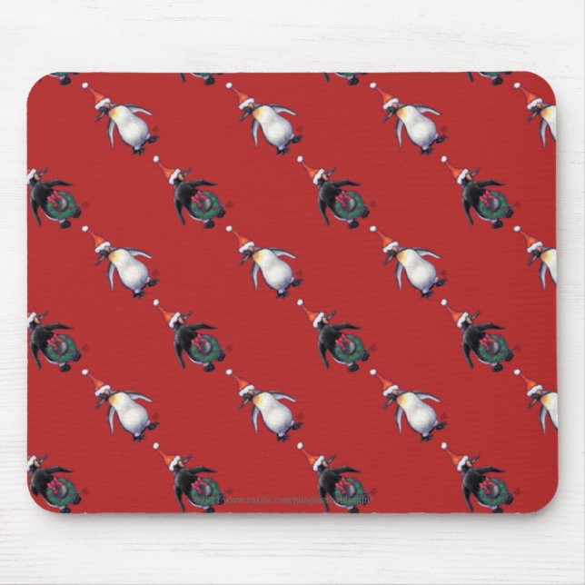 Mousepad Pinguim Natal (Frente)