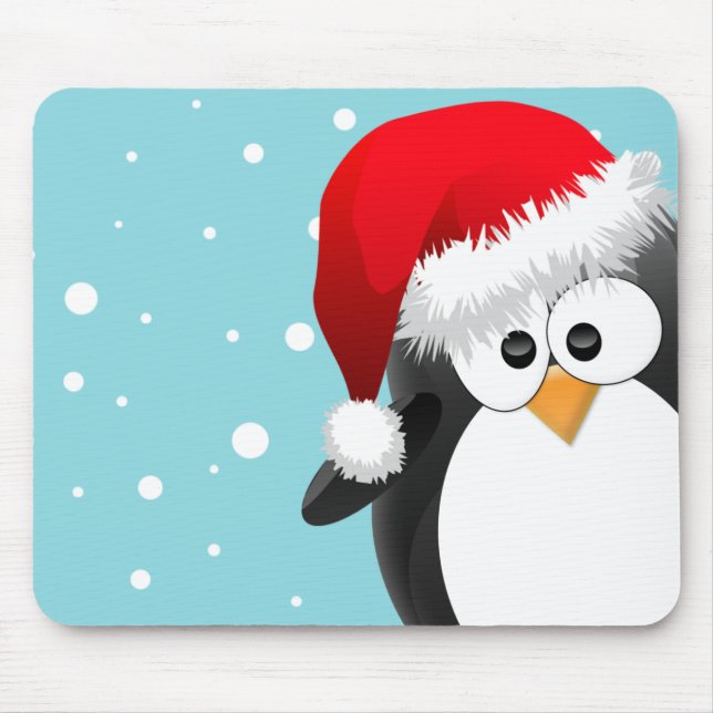 Mousepad Pinguim Natal (Frente)