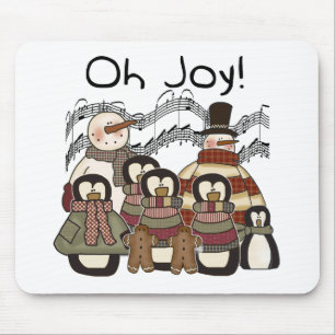 Mousepad Pinguim Oh Joy Camisetas de Natal e presentes