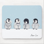 Mousepad Pinguim Personalizado<br><div class="desc">Arte pinguim bonita no mouse pad</div>