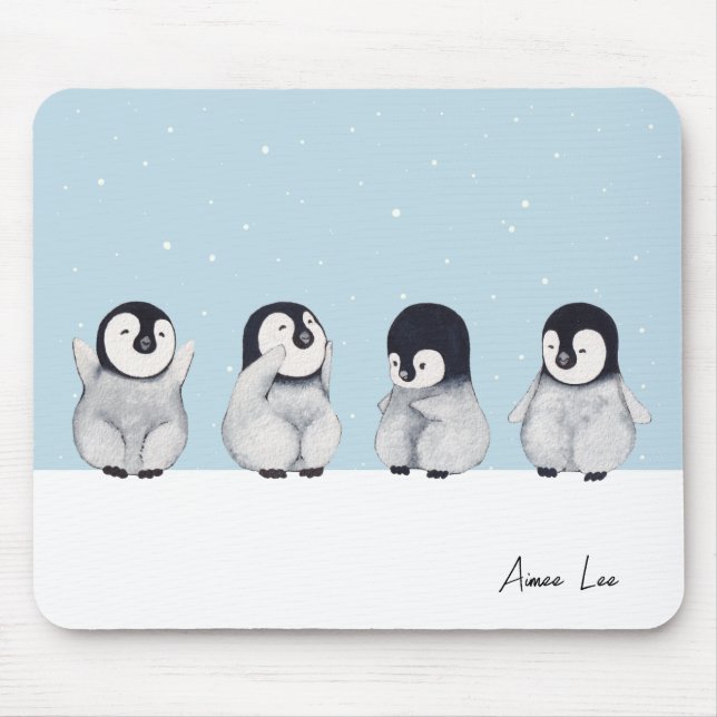 Mousepad Pinguim Personalizado (Frente)