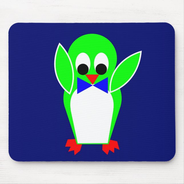 Mousepad Pinguim - Verde (Frente)
