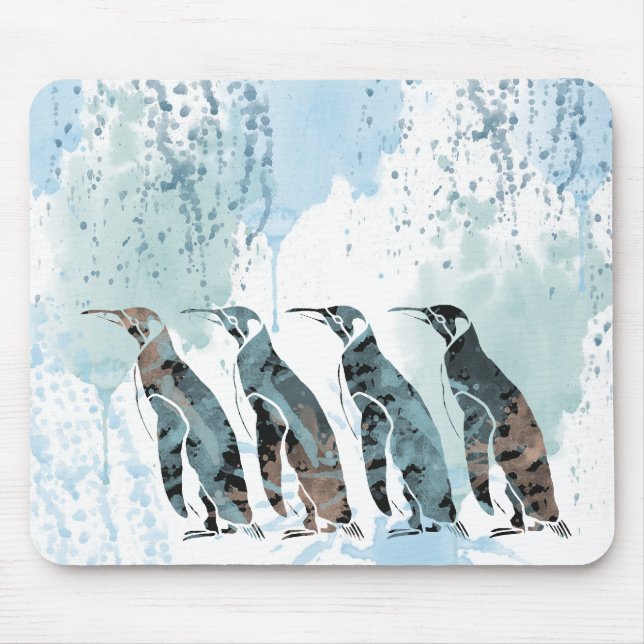 Mousepad Pinguins Amigos para Sempre (Frente)