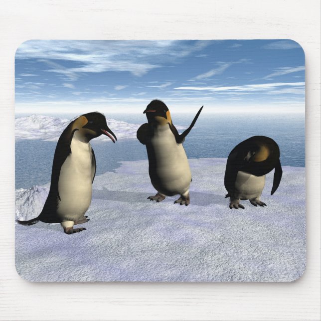 Mousepad Pinguins de imperador (Frente)