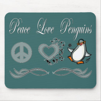 Mousepad Pinguins do amor da paz