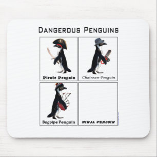 Mousepad pinguins perigosos