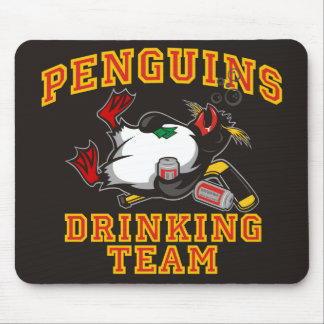 Mousepad Pinguins que bebem o tapete do rato da equipe