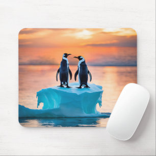 Mousepad Pinguins Sobre O Iceberg Derretido