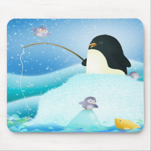 Mousepad Pinguins triplos do problema - esteira do rato
