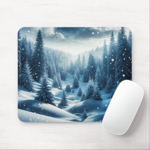 Mousepad Pinhões De Inverno Em Vale De Montanha