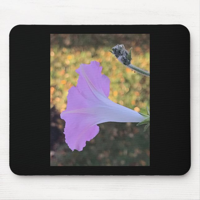 Mousepad Pink and Gold Sparkle Morning Glory  (Frente)