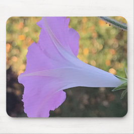 Mousepad Pink and Gold Sparkle Morning Glory Close-up