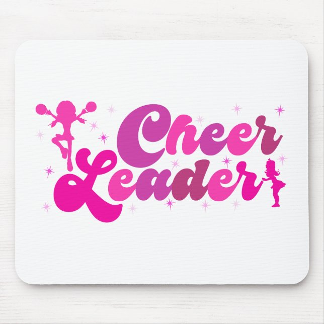 Mousepad Pink Cheerleader Football USA Sport (Frente)