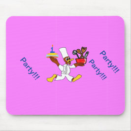 Mousepad Pink Chef Ducky Birthday 