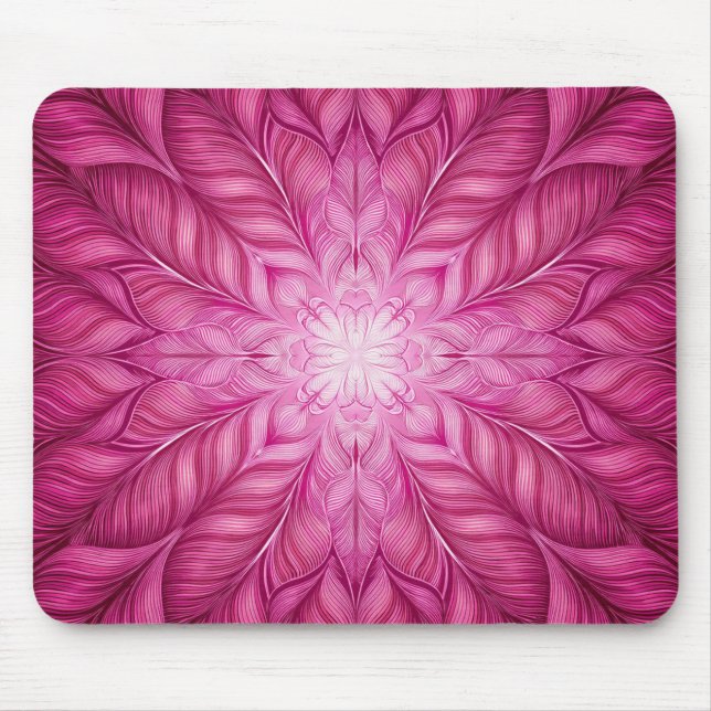 Mousepad Pink do padrão Batik (Frente)