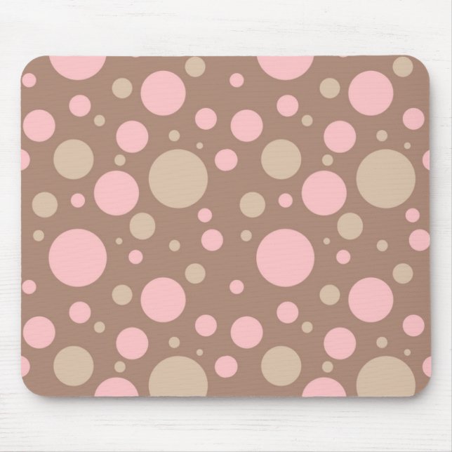 Mousepad ~~Pink e bolinhas de Brown (Frente)