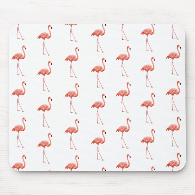 Mousepad Pink Flamingo Patterno Feminino (Frente)