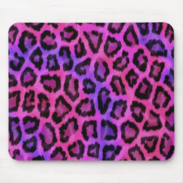 Mousepad Pink Leopard Skin Print (Frente)