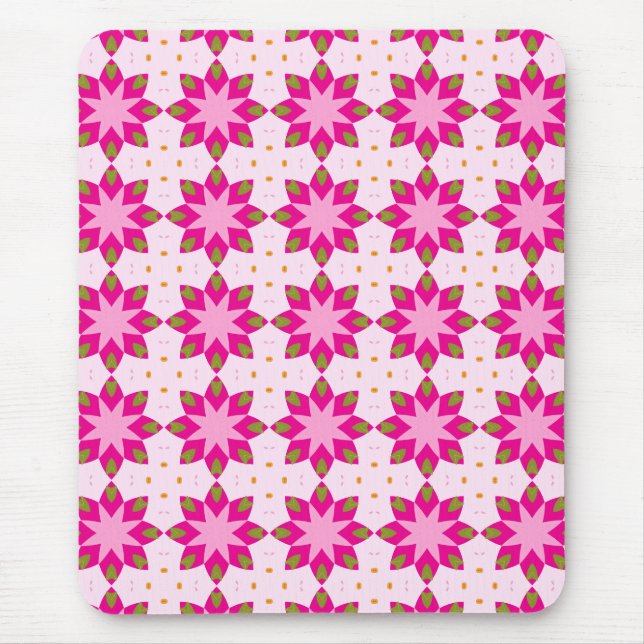 Mousepad Pink Petal Mosaic pattern (Frente)