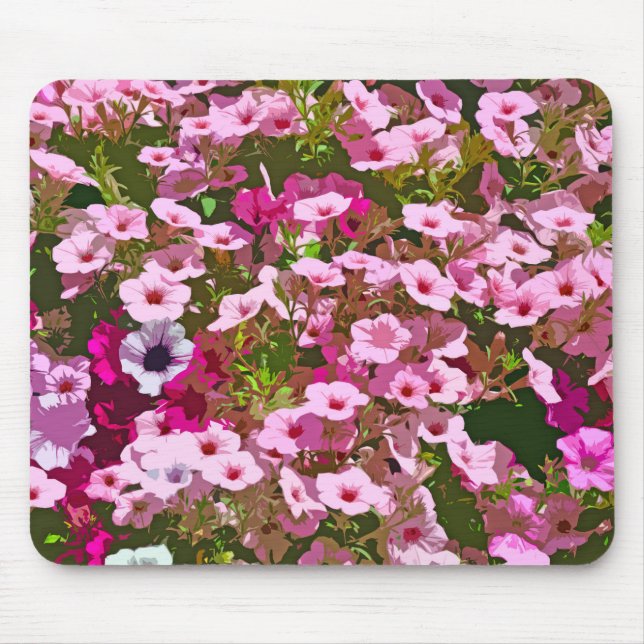 Mousepad Pink petunia flowers (Frente)