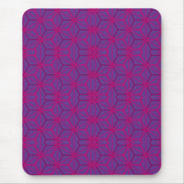 Mousepad Pink retro geometric pattern 