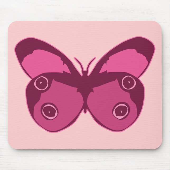 Mousepad Pinks da borboleta (Frente)