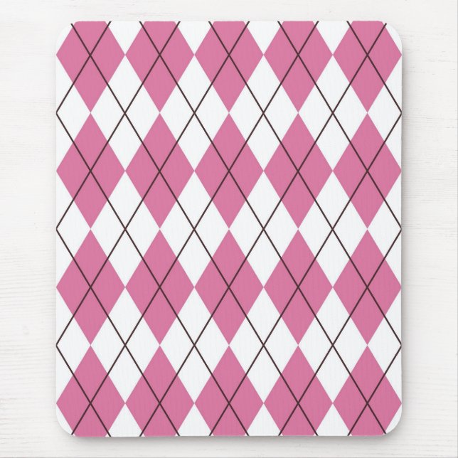 Mousepad Pinky com Estampa Xadrez dos Anos 70 (Frente)