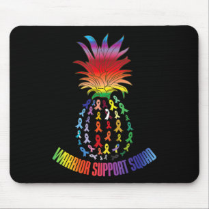 Mousepad Pino de Sobrevivente de câncer no Quadrado de Supo