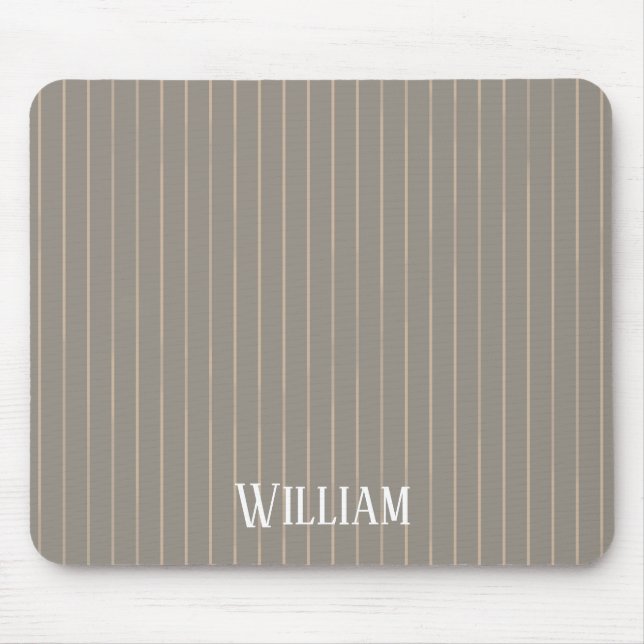 Mousepad Pinstripes bege personalizado (Frente)
