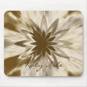 Mousepad Pinta Étnica de Aquarela de Flor de Lotus Personal