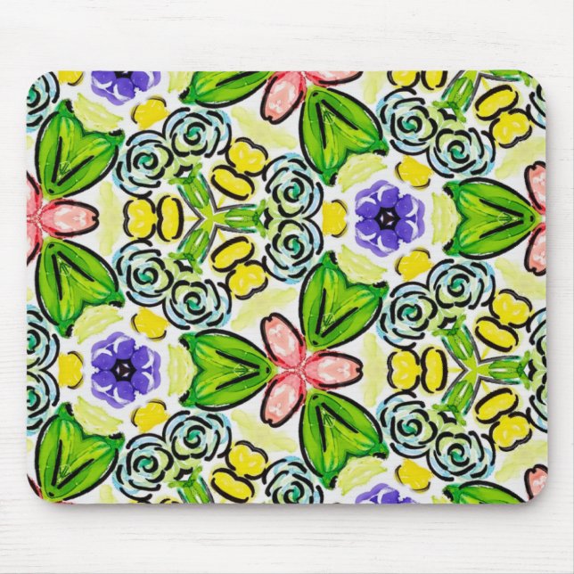 Mousepad Pintada uma mão alegre (Frente)