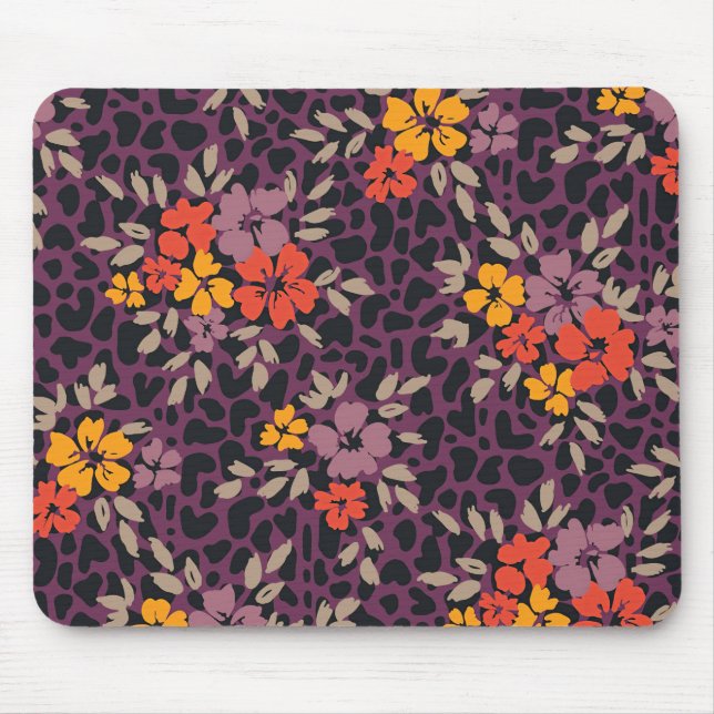 Mousepad Pintado Floral para Sobredimensionamento da Mão do (Frente)