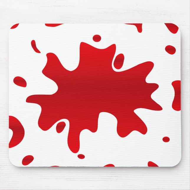 Mousepad Pintado vermelho (Frente)