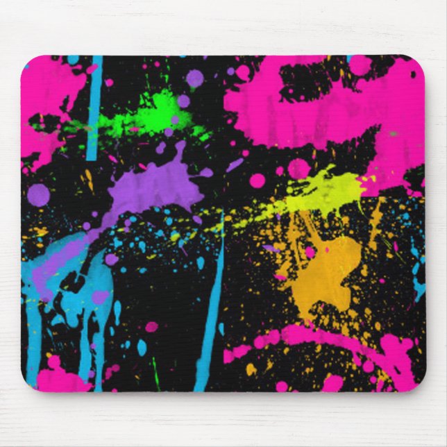 Mousepad Pinte o tapete do rato dos Splatters (Frente)