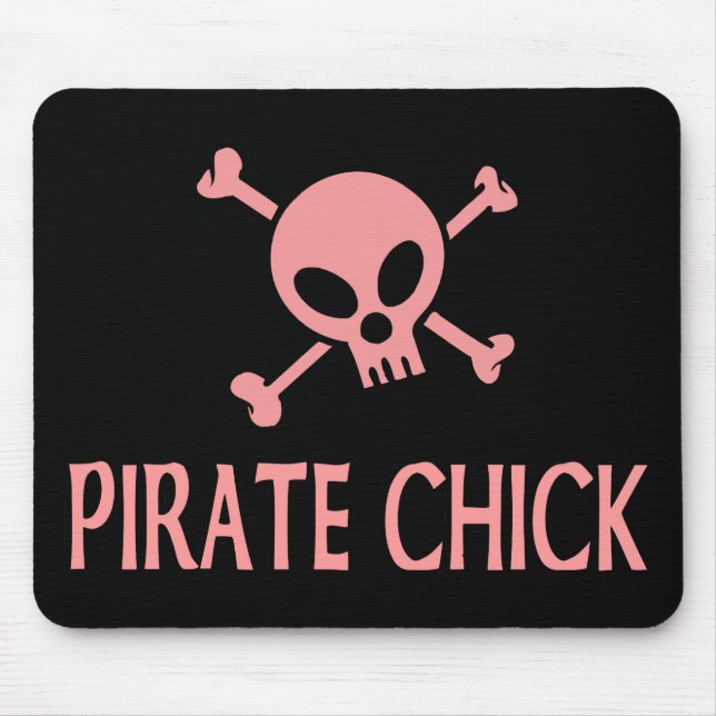 Mousepad Pintinho cor-de-rosa do pirata (Frente)