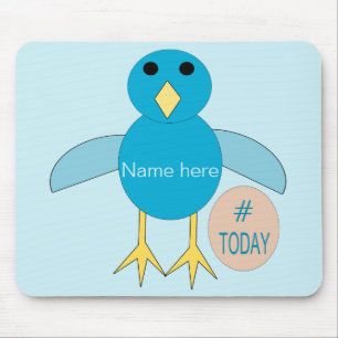 Mousepad Pintinho de Birthday Blue Personalizado