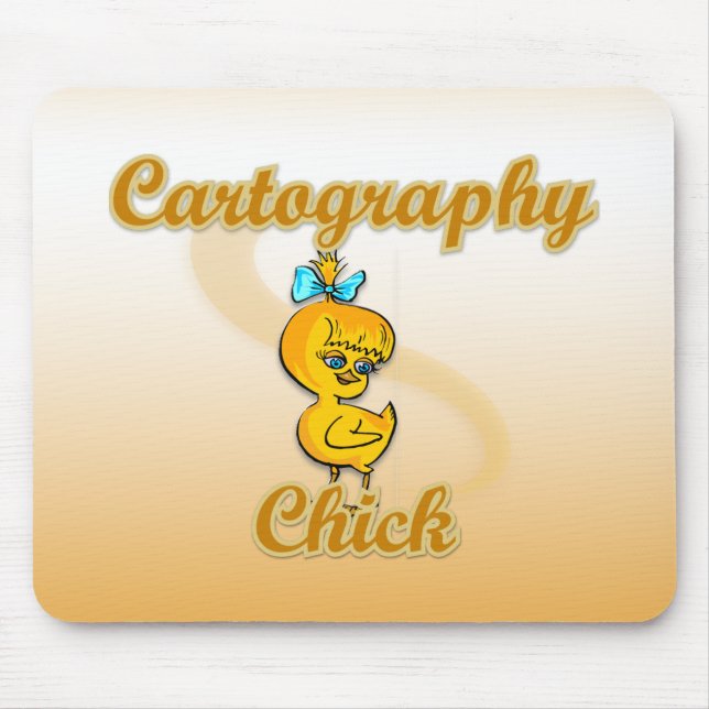Mousepad Pintinho de cartografia (Frente)