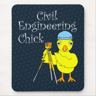 Mousepad Pintinho de Engenharia Civil