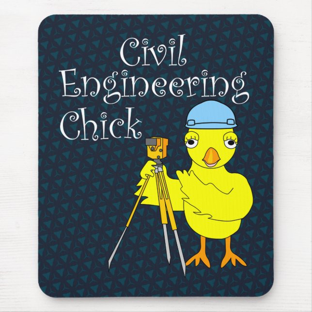 Mousepad Pintinho de Engenharia Civil (Frente)