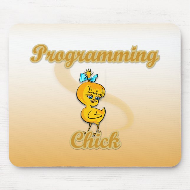 Mousepad Pintinho de programação (Frente)