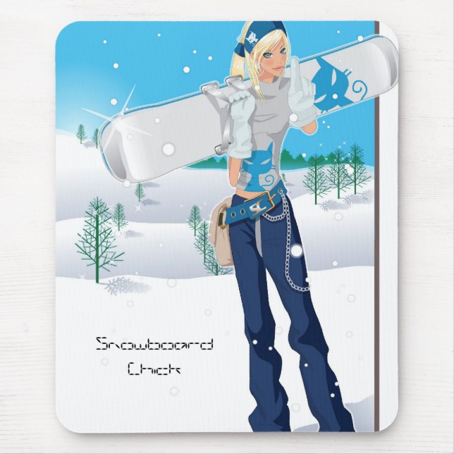 Mousepad Pintinho do Snowboard (Frente)