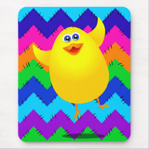 Mousepad Pintinho engraçada, porta-bocas
