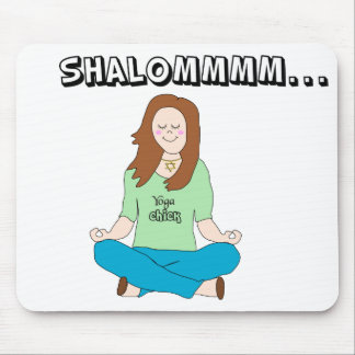 Mousepad Pintinho judaico engraçado Shalommm da ioga