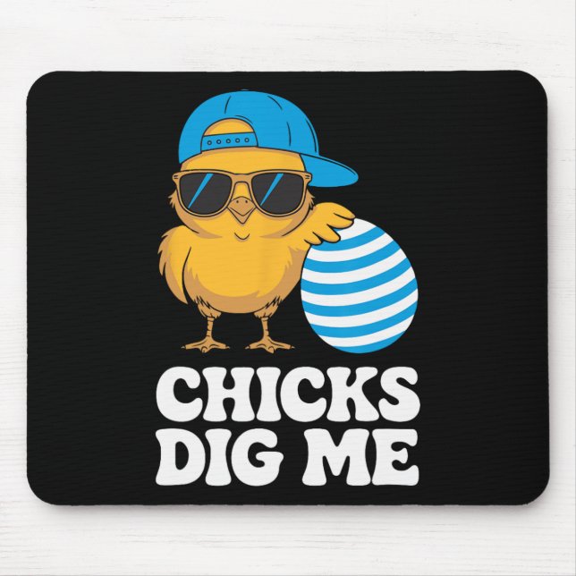 Mousepad Pintinhos Me Cavam Páscoa Toddler Boys Men Kids Ha (Frente)