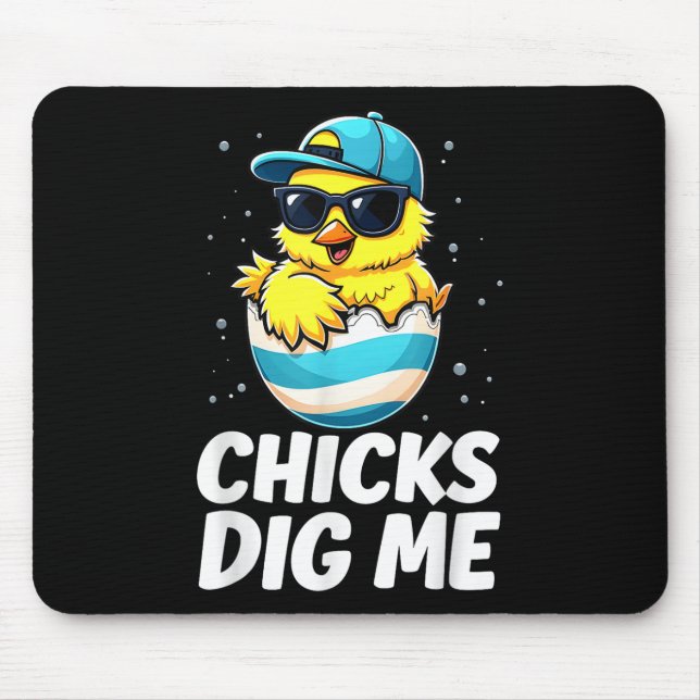 Mousepad Pintinhos me entendam Páscoa Toddler Boys Felz pas (Frente)