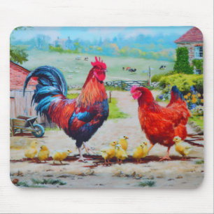 Mousepad Pintinhos na fazenda