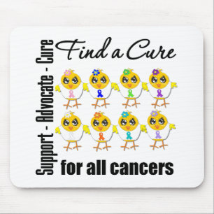 Mousepad Pintinhos unidos para encontrar uma cura para todo